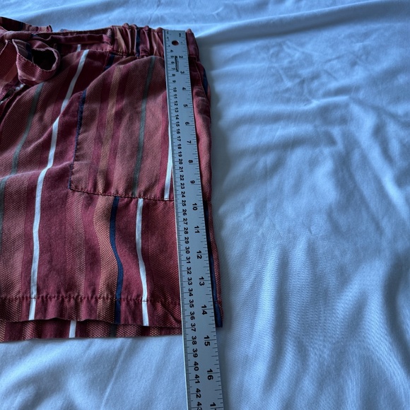 Women's Pull On Elastic Tie Waist Beach Shorts Multicolor Size M Boho High Rise - Picture 14 of 16